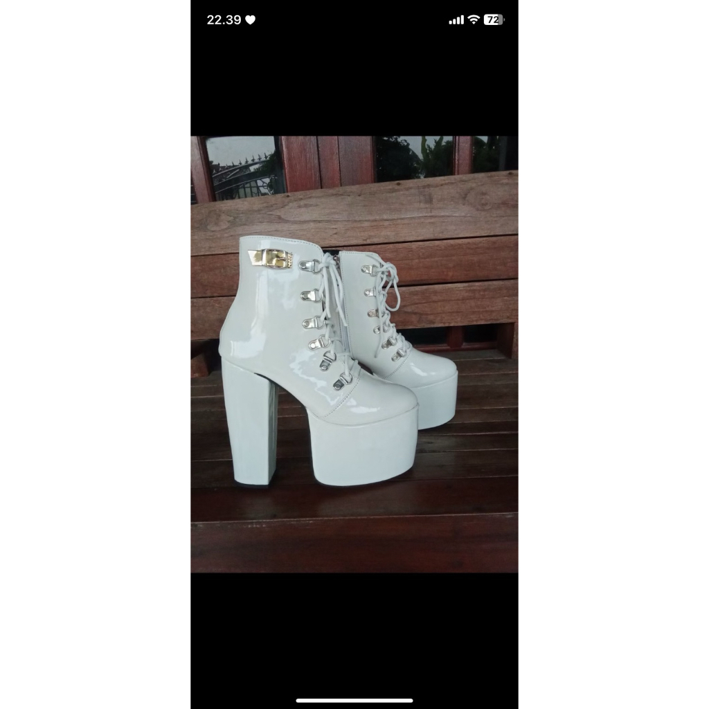 Ankle Boots Heels Wanita