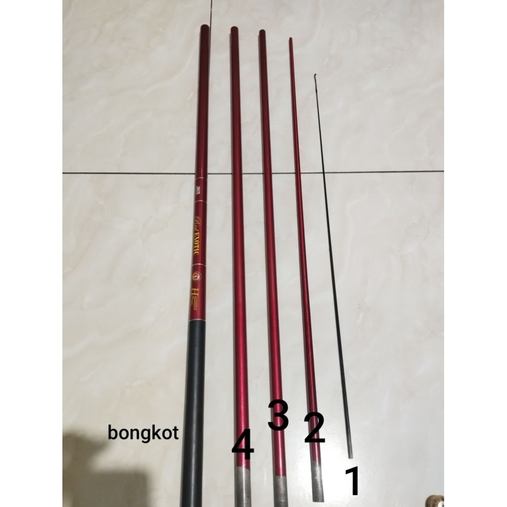 Ruas tegek red exotic360 original second/bekas baik