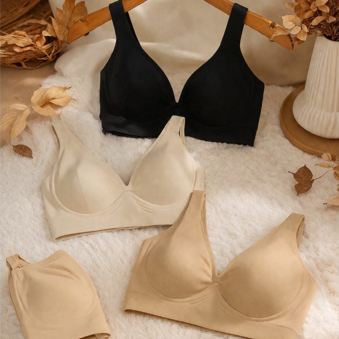 BUNDLING BRA SEAMLESS // BRA WANITA SEAMLESS ANTI NYEPLAK / BRA WANITA BUSA TEBAL