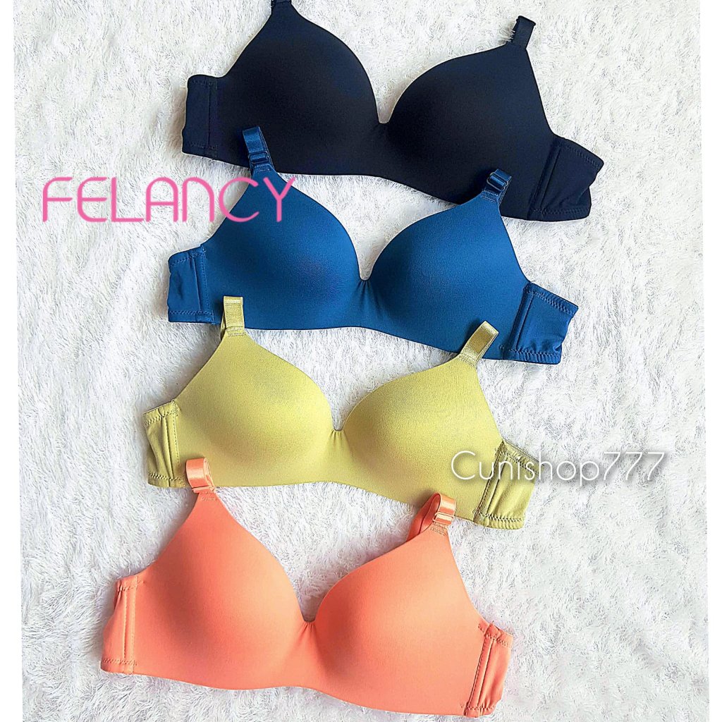FELANCY BRA TANPA KAWAT 34B 36B 38B POLOS WIRELESS BH 01013
