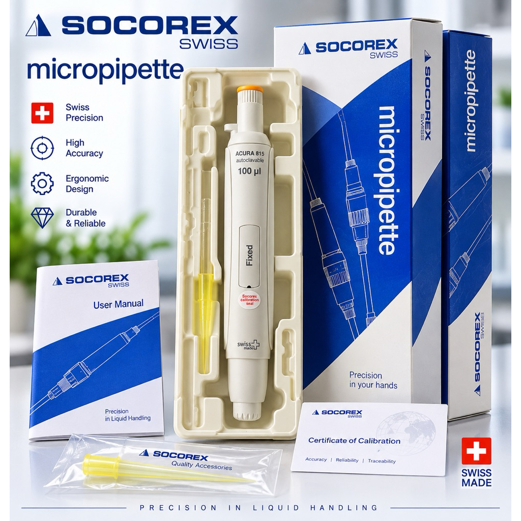 Socorex Swiss Micropipet 100 - 50 ul Original