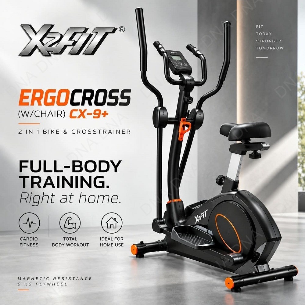 Sepeda 2-IN-1 Bike Crosstrainer X2FIT ERGOCROSS (W/CHAIR) CX-9+ - ORIGINAL