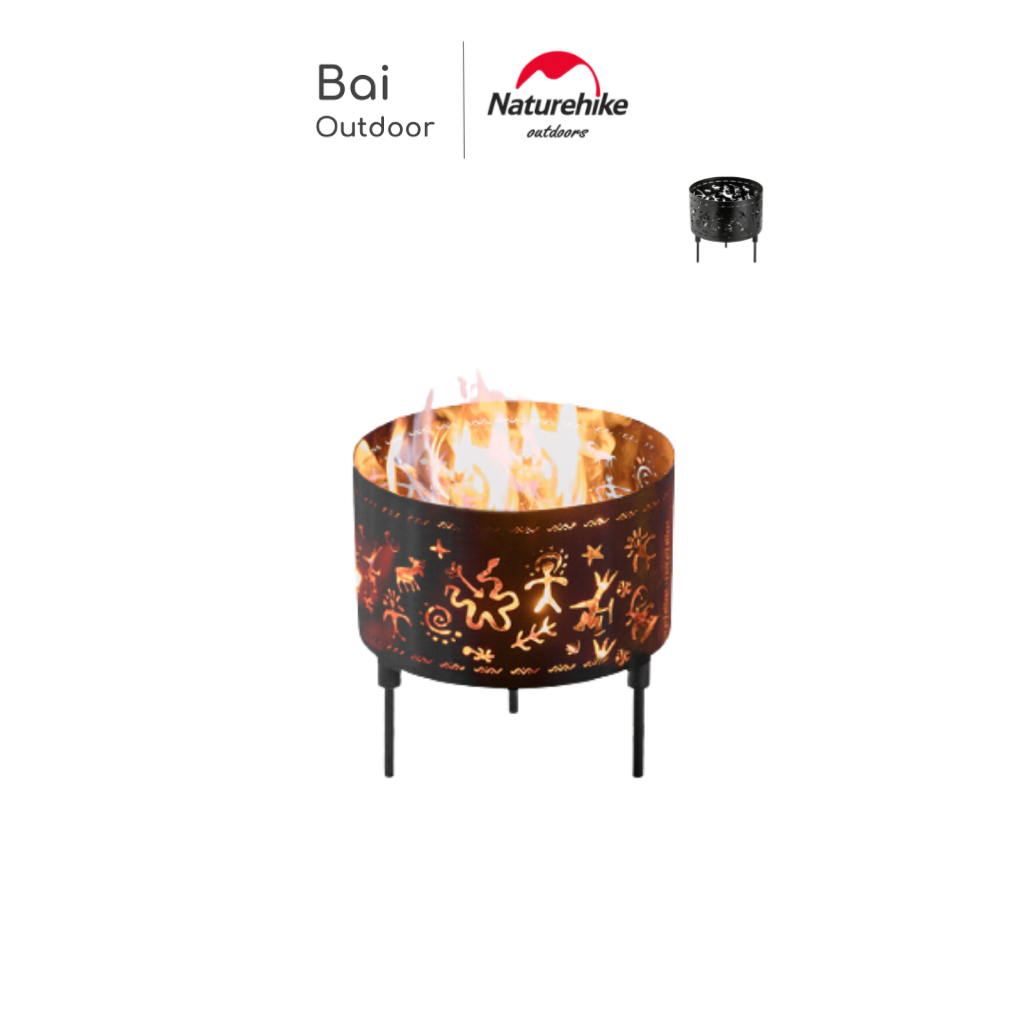 FIRE PIT / GRILL / BBQ TUNGKU KAYU BAKAR CAMPING NATUREHIKE NH21JJ102