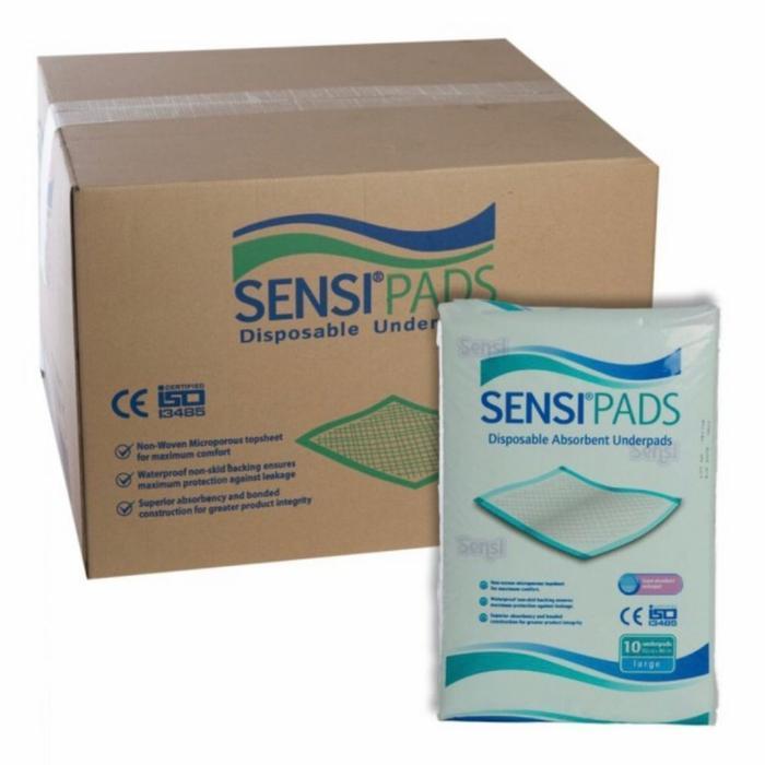 Grosir SENSI Underpad 1 Dus L 60x90 cm - Alas Popok Dewasa & Lansia Menyerap Maksimal