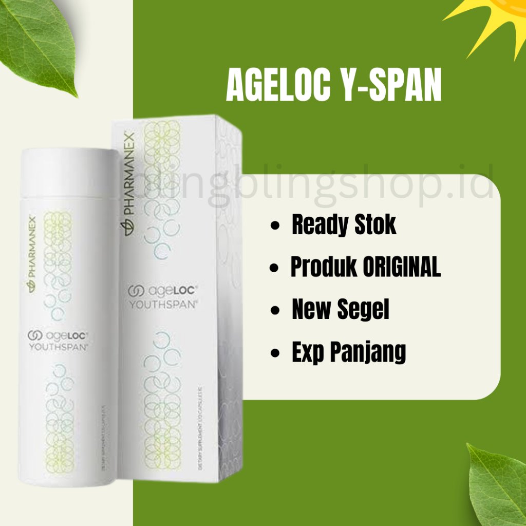 Suplemen Anti-Aging Revolusioner AgeLOC® Y-Span® ED panjang Originall