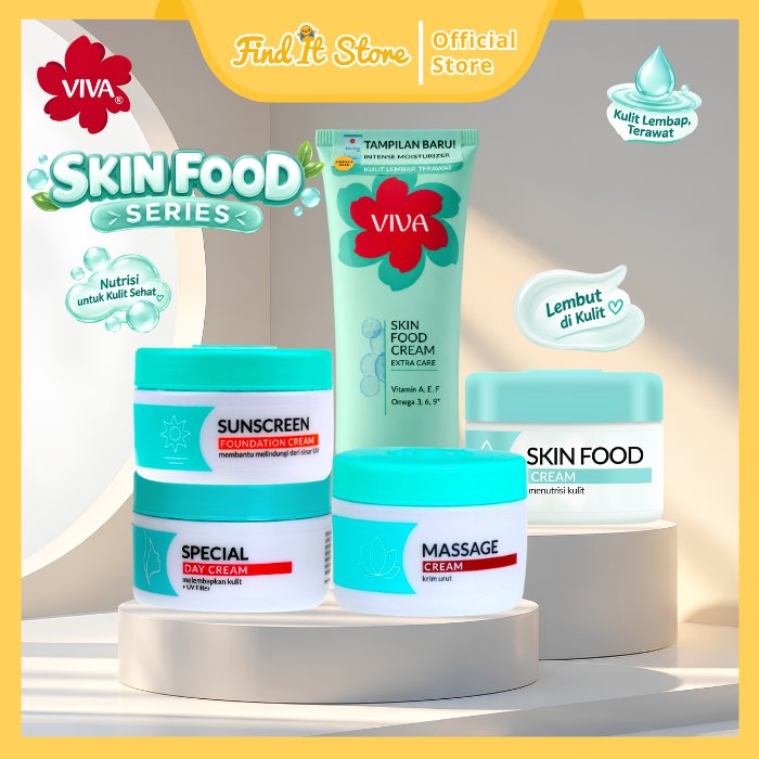 Viva Skin Food Cream | Extra Care | Cream Massaage | Pijat | Skin & Body Care 22gr 30gr | Extra Care