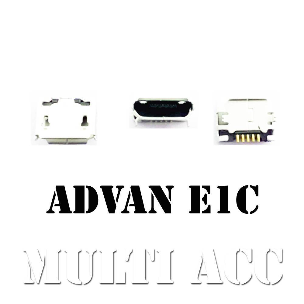 KONEKTOR CAS CHARGER ONLY ADVAN E1C HP CINA MICRO USB UNIVERSAL