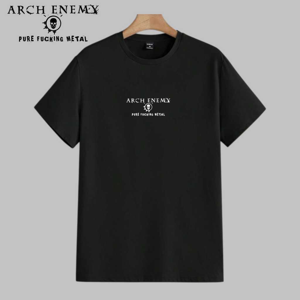 T-shirt Band Arch Enemy Vintage Premium | Kaos Arch Enemy | Kaos Band Arch Enemy | T-shirt Putih Pri