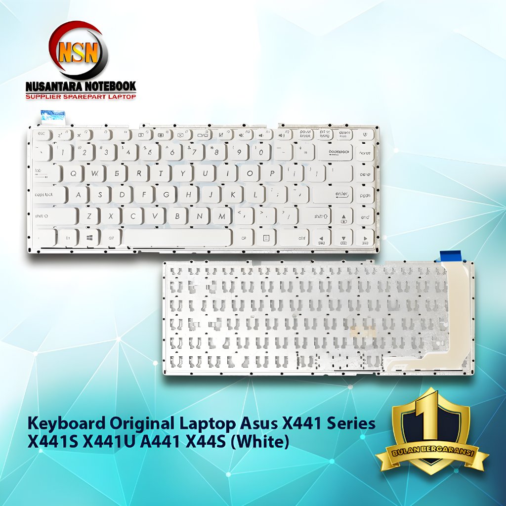 Keyboard Laptop ASUS X441 Series X441S X441U A441 X441S Putih