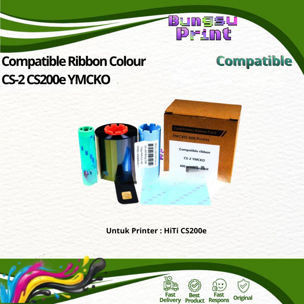 Compatible Ribbon Colour CS-2 CS200e YMCKO