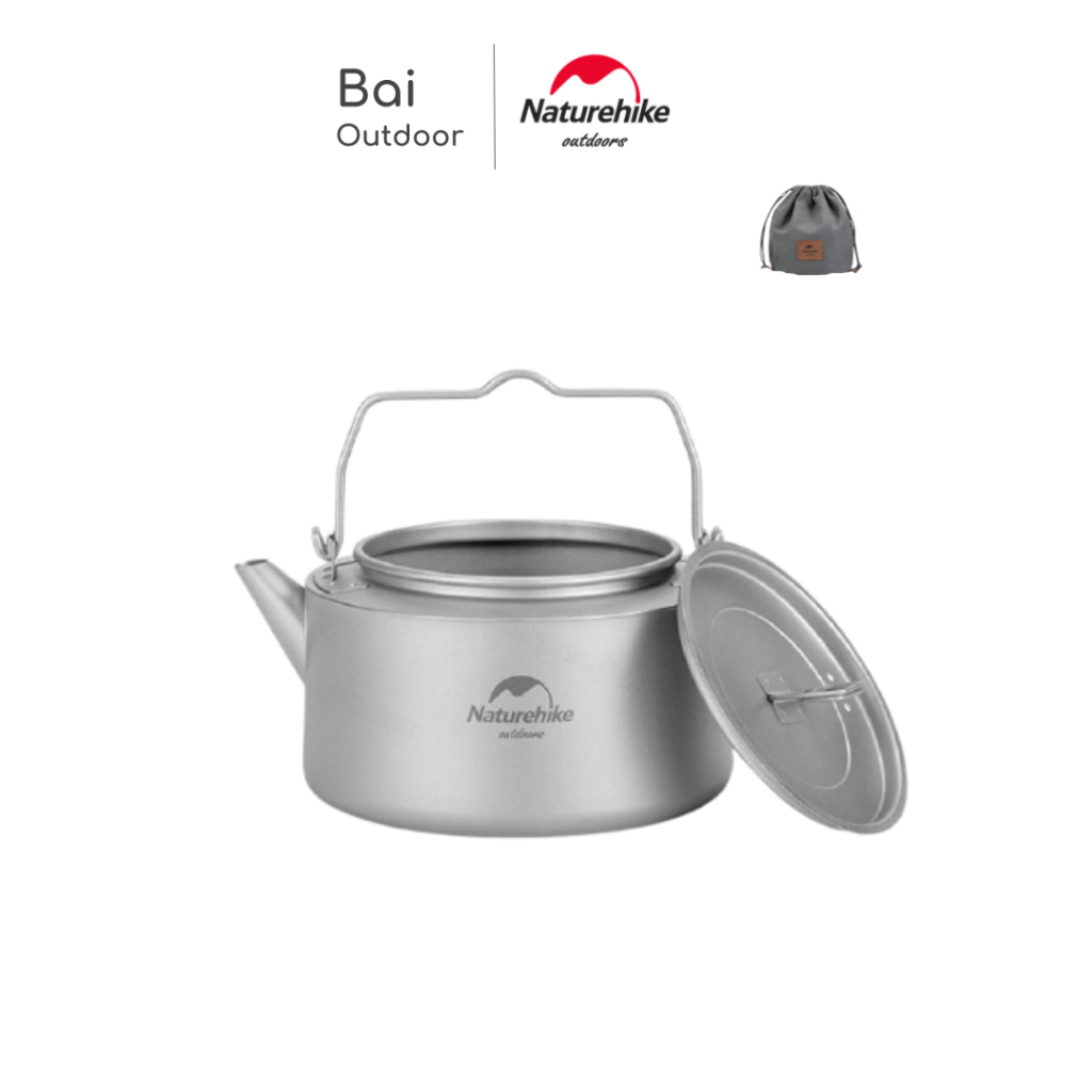 TEKO / KETEL / COOKING SET CAMPING TITANIUM NATUREHIKE NH21CJ007