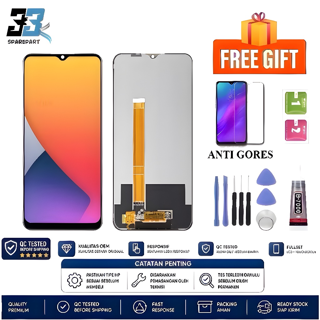 LCD TOUCHSCREEN REALME NARZO 20 / NARZO 30A / NARZO 50A