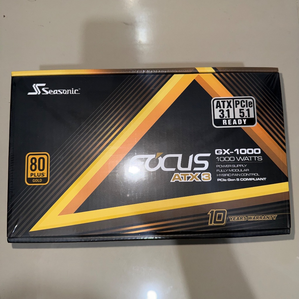 Seasonic Focus Gold GX-1000 ATX 3.1 - Power Supply Seasonic Focus GX-1000 1000W ATX3 Full Modular 80