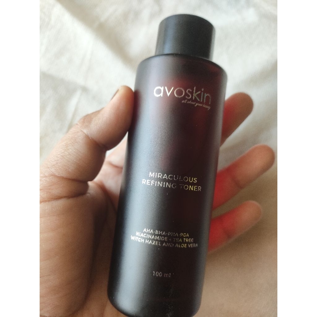 Avoskin Miraculous Refining Toner Preloved Isi Banyak 90%