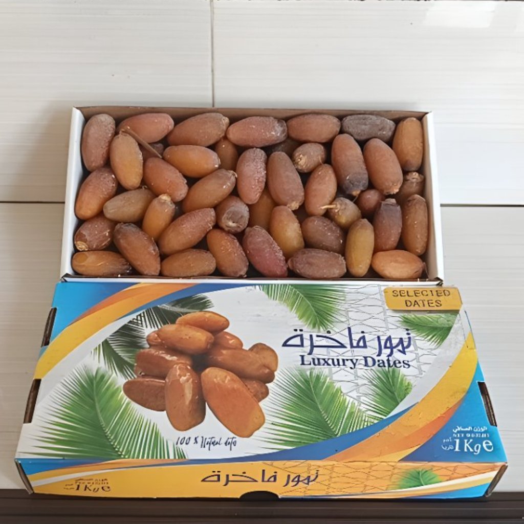 Kurma Ruthob Merk Luxury Dates Ruthab Kurma Muda Libiya Isi -+ 1 Kg Asli Libya Grosir Murah Fresh fr