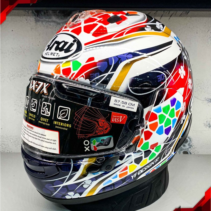 Helm Arai RX-7X Nakagami GP2 Original Second 2nd Bekas RCX