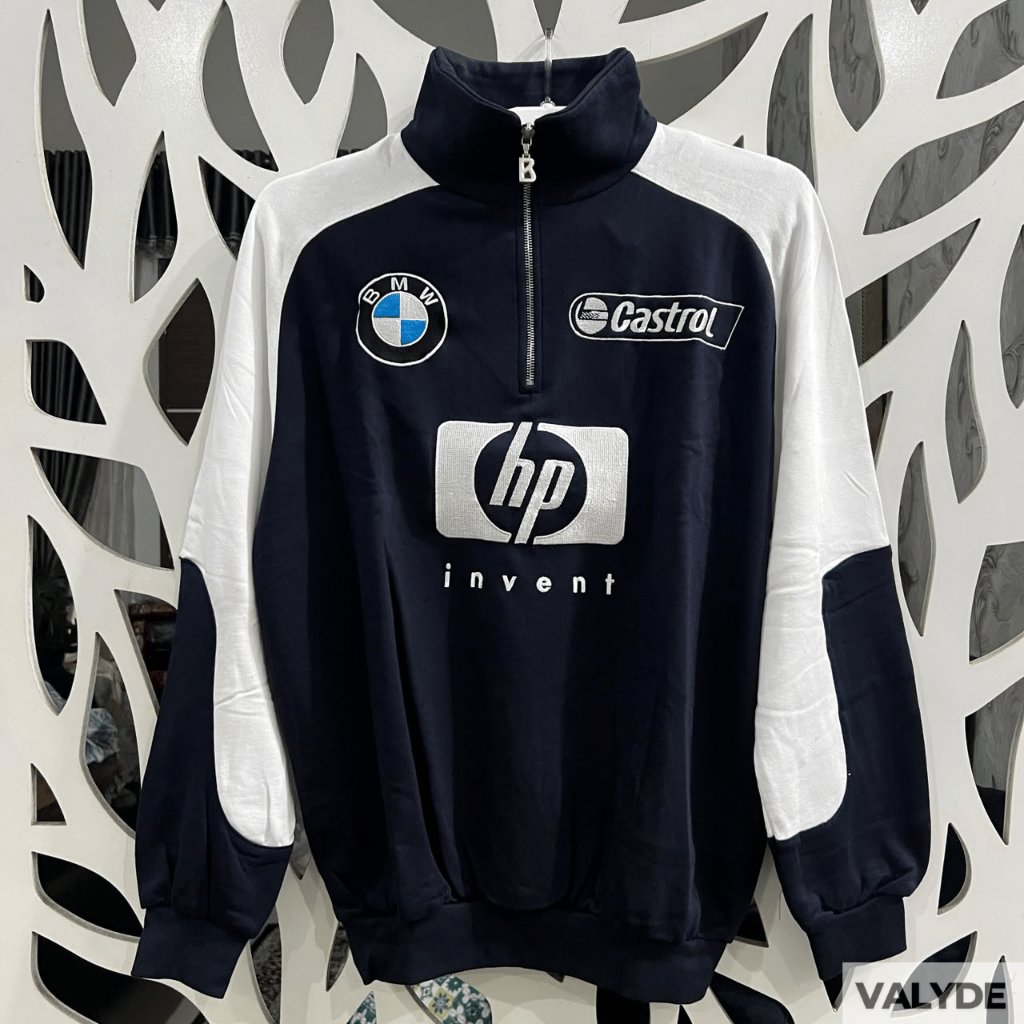 [Team Issued/BNWT/Size M] Jaket Half Zip BMW Williams F1 Team 2001