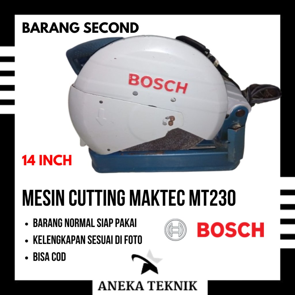 Mesin Potong/Gerinda Potong Besi BOSCH GCO 220 Metal Cut - Off Saw 14"