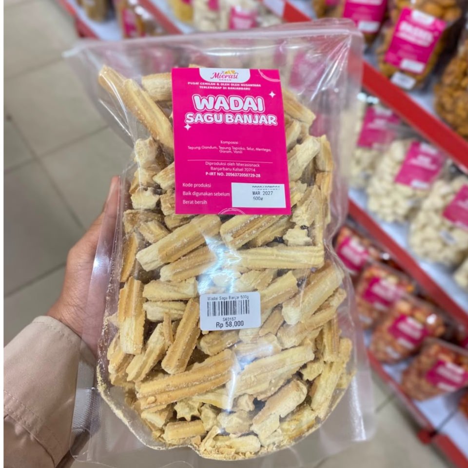 Wadai Sagu Banjar 500gram | Kue Kering Sagu | Cemilan enak | makanan ringan | Kue tradisional