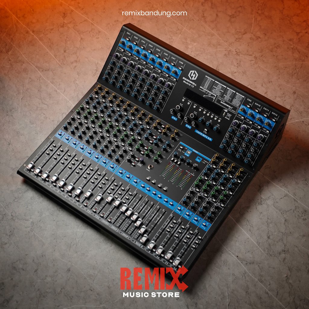 Hardwell Mixer 12 Channel MADRID 12 Analog Mixer 12 Channel Original