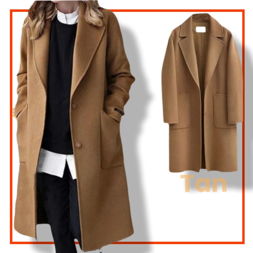 blazer panjang long coat wanita dewasa import premium korean style tebal jumbo