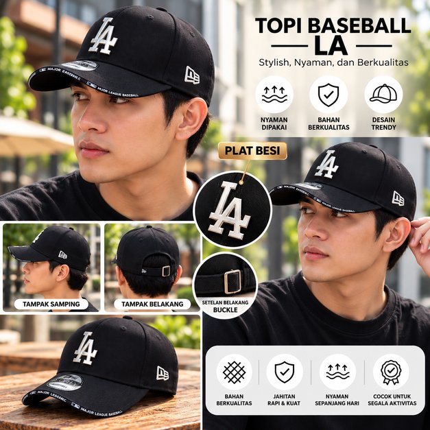TOPI BASEBALL LOGO PLAT BESI / TOPI BASEBALL NEW YORK NY BESI