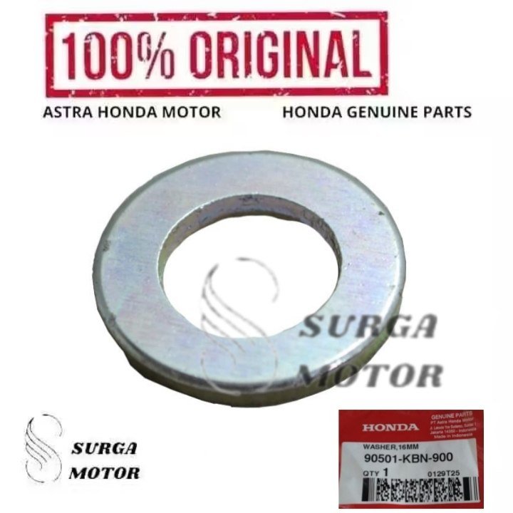 Washer 16MM Motor BeAT eSP K81 BeAT K1A Genio Scoopy eSP K93 90501-KBN-900 90501KBN900 Ori Original