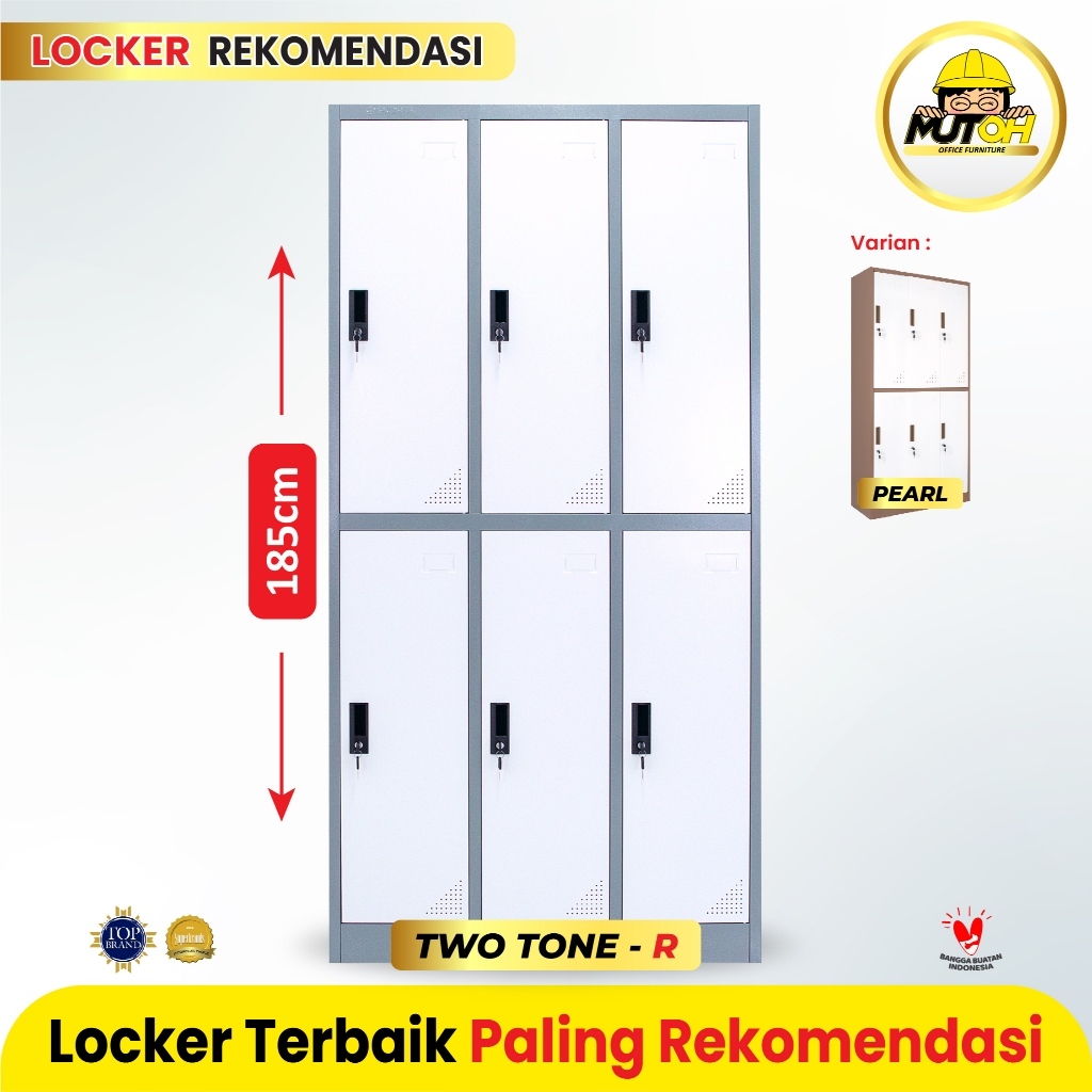 MUTOH SERIES | LOKER LOCKER BESI 6 PINTU