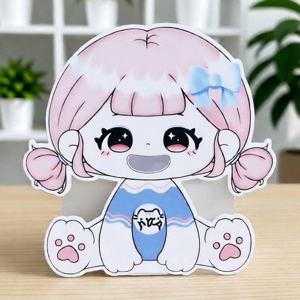 Mainan Anak Paper Doll Bisa Duduk Bisa di kasih makan free dudukan boneka free Empeng free Dot