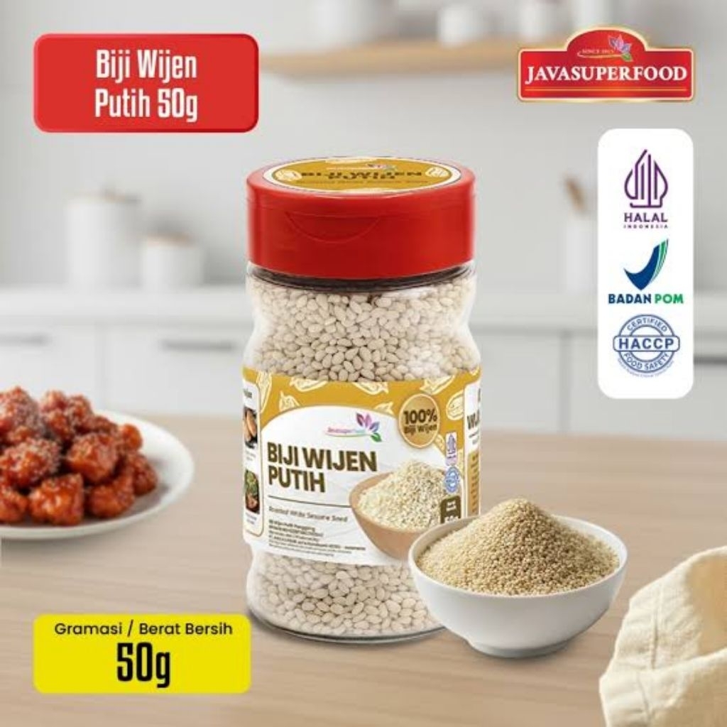 Biji wijen putih 50g - biji wijen putih - wijen putih