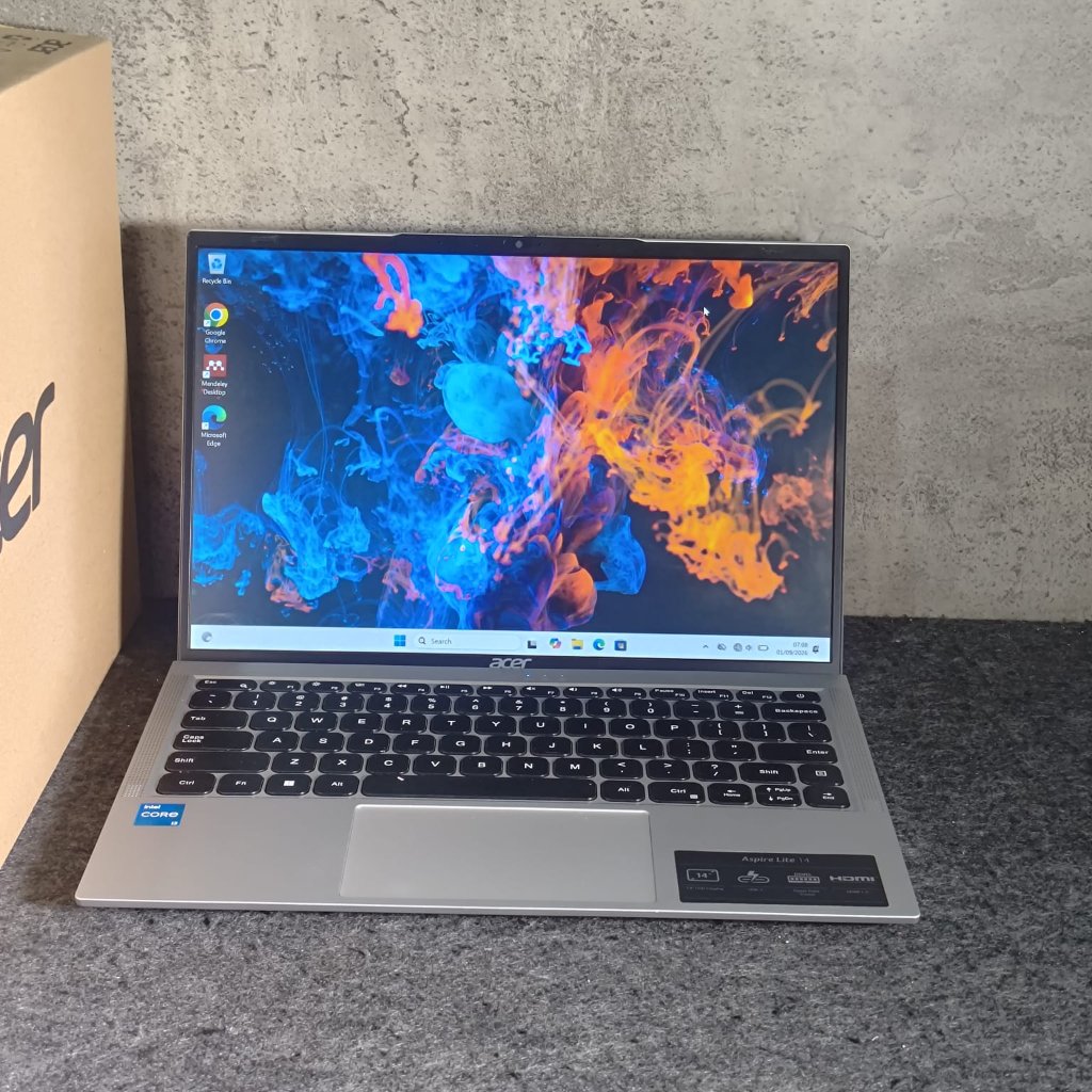 Laptop Acer Aspire Core i3 1215U Gen baru RAM 8GB Good Condition