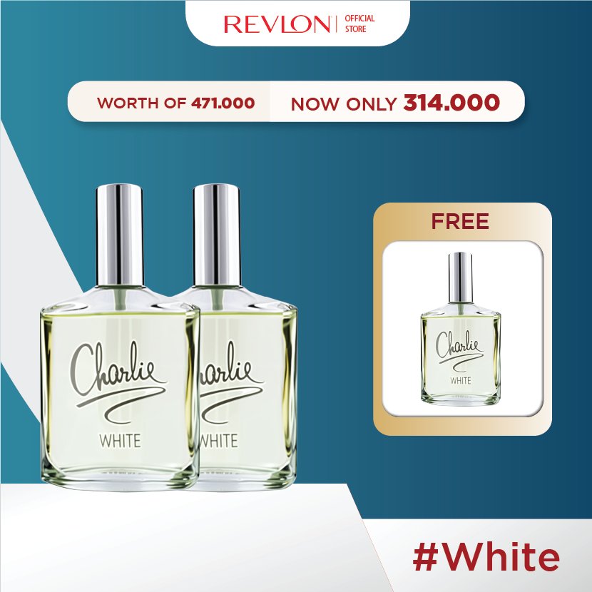 Revlon Buy 2 Get 1 Charlie Fragrance Parfum (parfum dengan wangi segar & tahan lama)