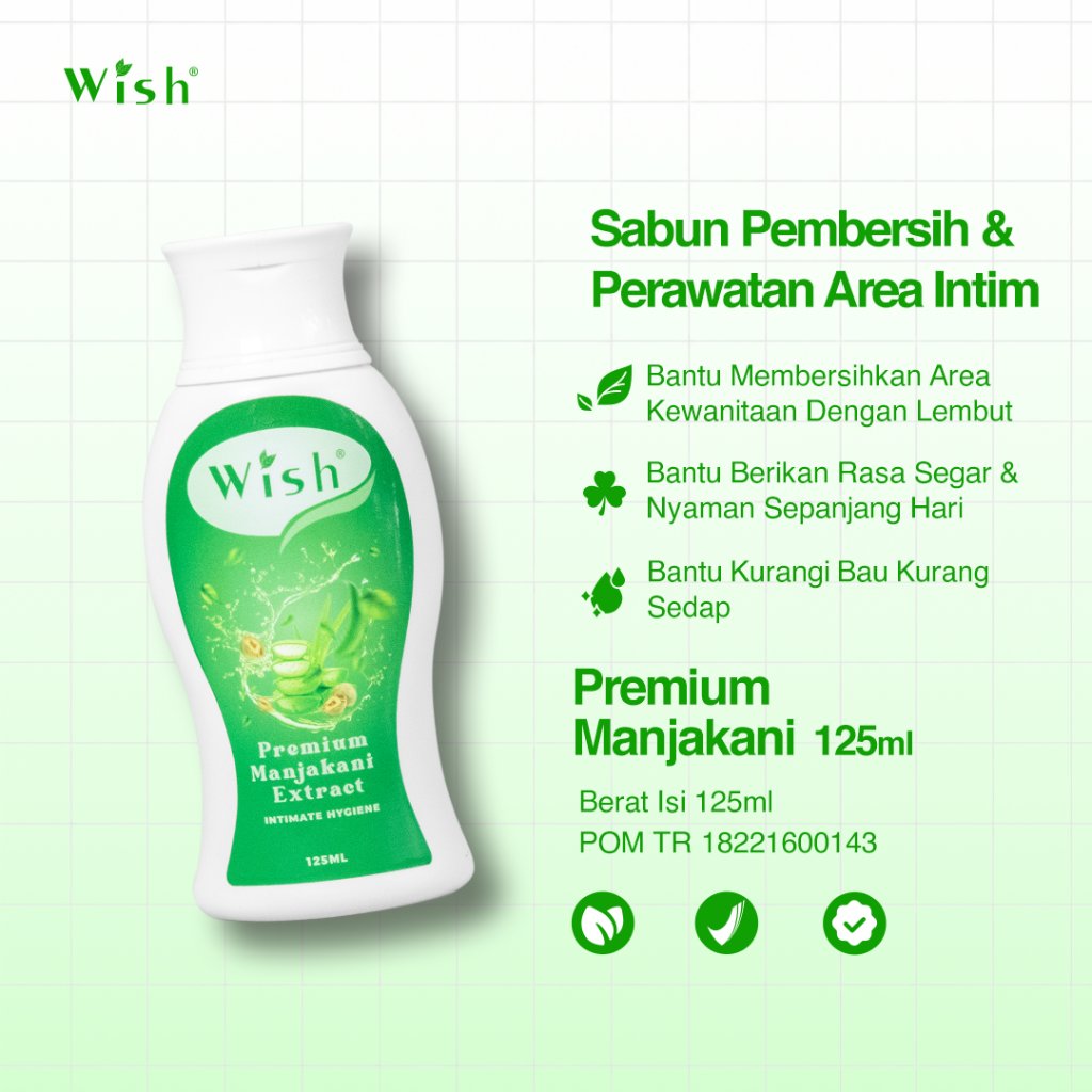 Sabun Kewanitaan Wish Premium Manjakani dr Boyke 125ml - Pembersih Area Kewanitaan Herbal BPOM