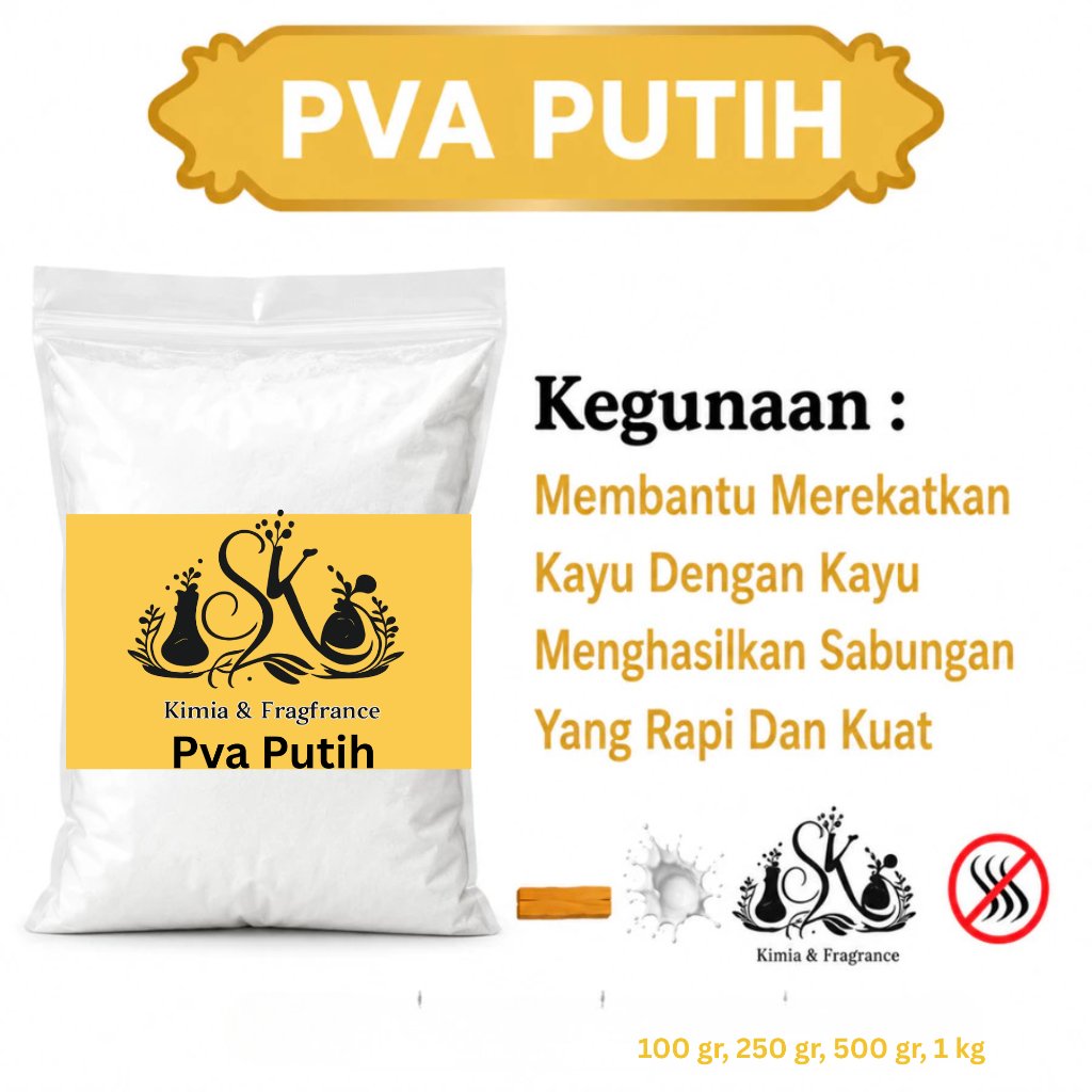 Lem PVA Putih / Lem Kayu Serbaguna / Lem Putih Kertas, Kayu, Kerajinan