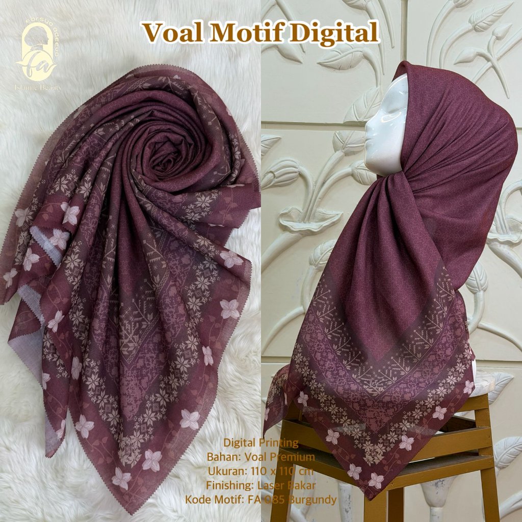 Farsya Adeeva - Voal Motif Digital LC FA 085