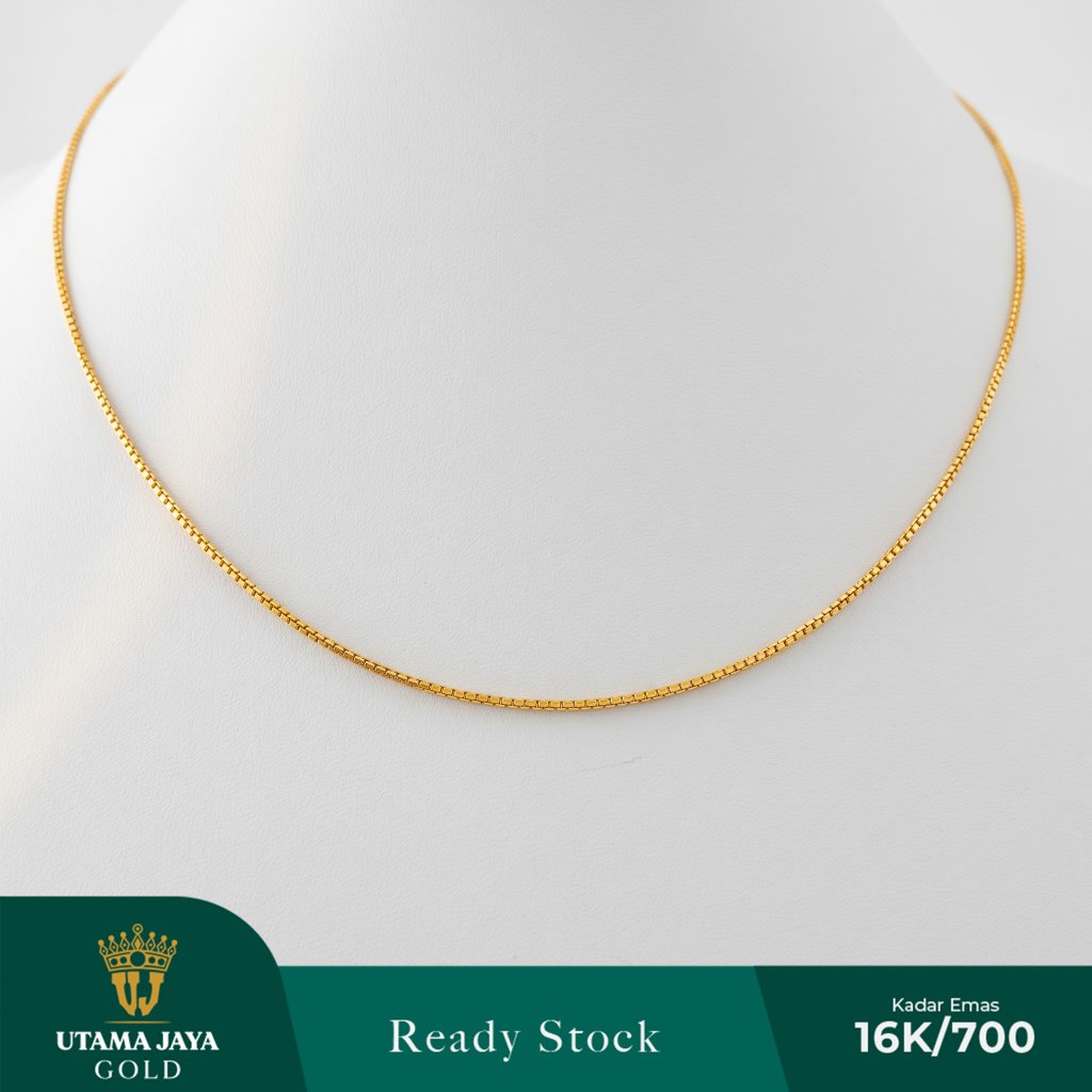Kalung Emas Model Rantai Itali Santa Polos  Small 16K/700
