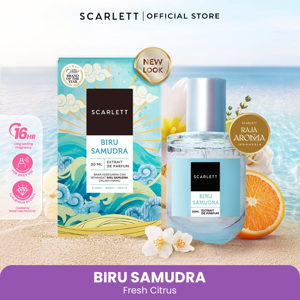 Scarlett Whitening Extrait De Parfum Biru Samudra 30ml