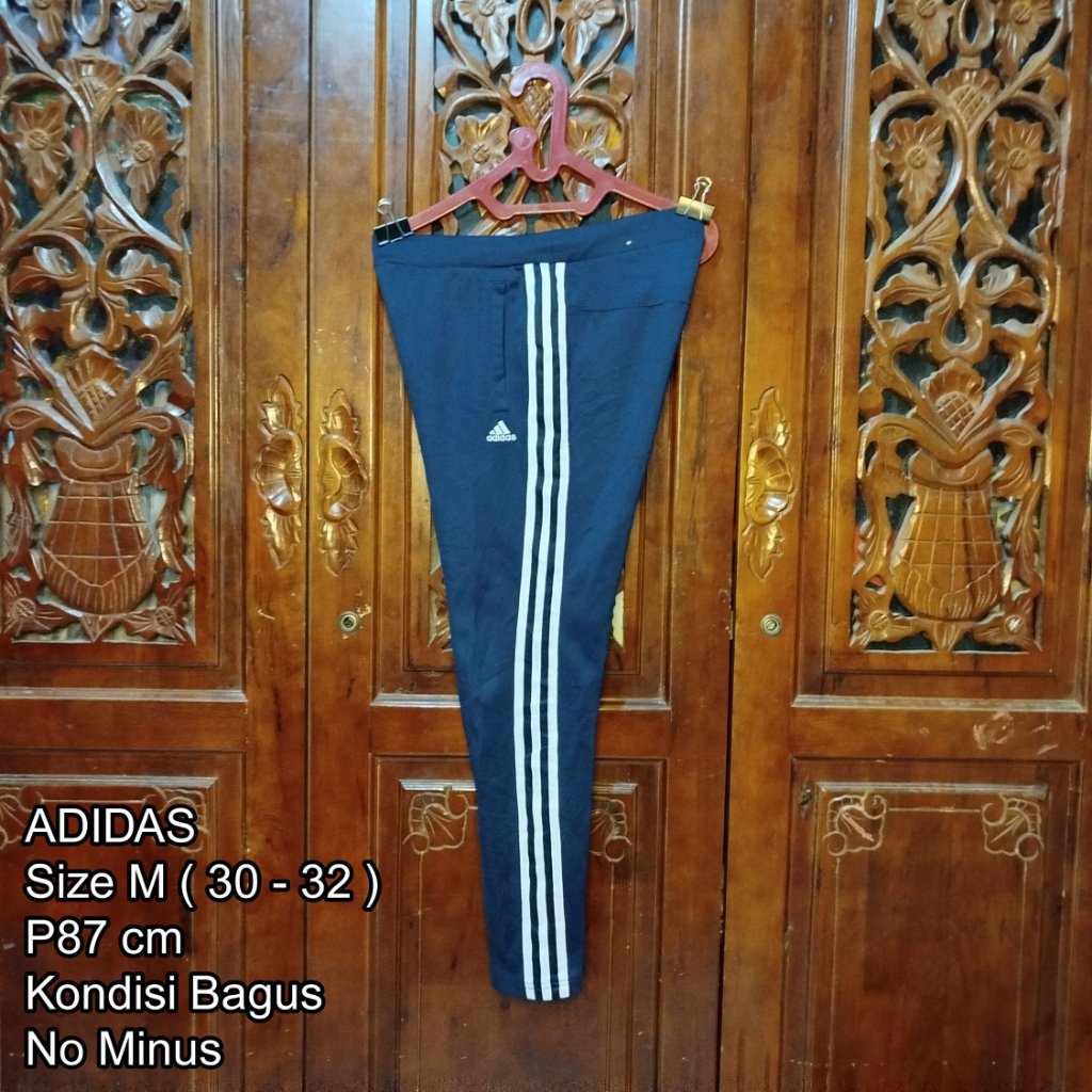 CELANA PANJANG TRACKPANTS JOGGER ADIDAS SIZE M SECOND