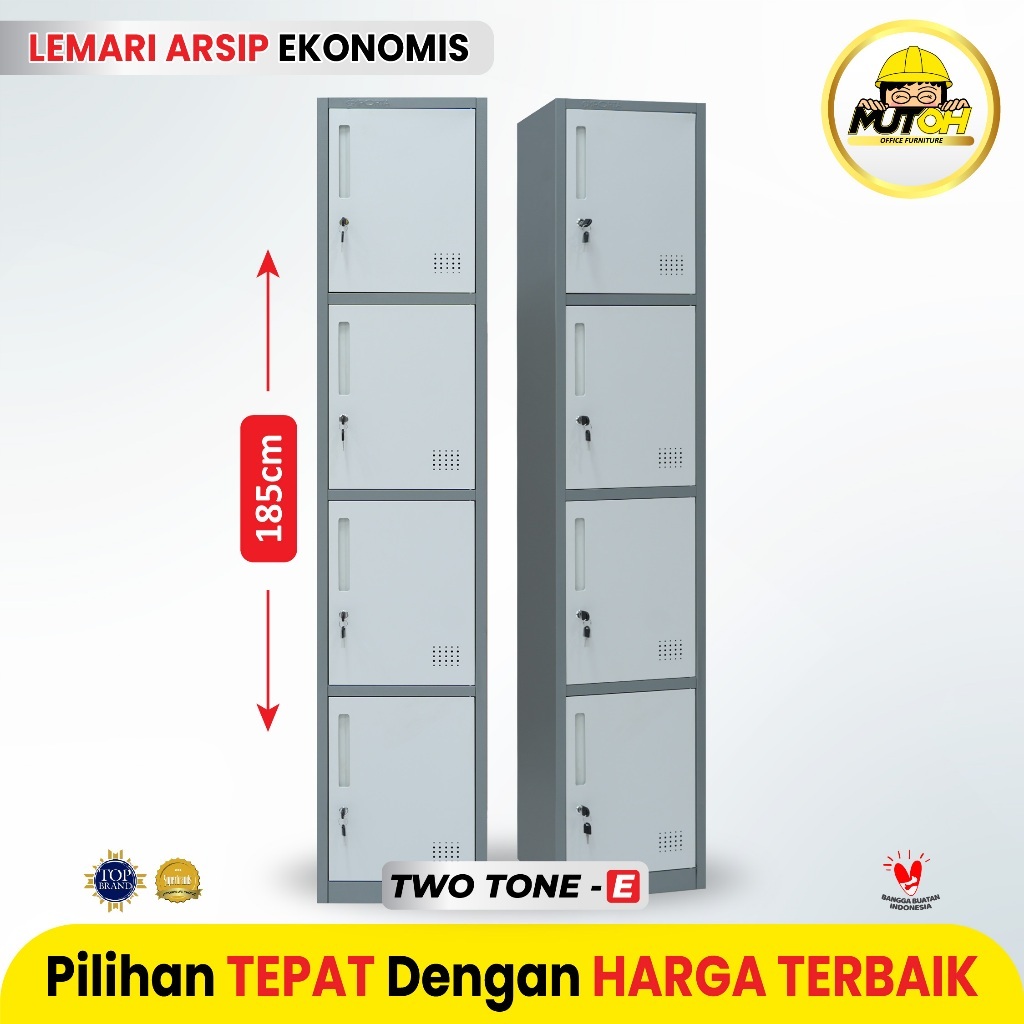 LOKER LOCKER BESI 4 PINTU SINGLE MUTOH EKONOMIS
