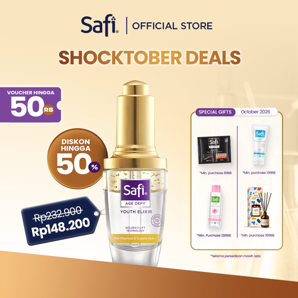 Safi - Age Defy - Youth Elixir 29Gr - Serum Anti Aging Mengencangkan Wajah Mencerahkan Anti Darkspot