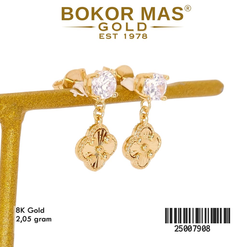 Giwang Tusuk Alhambra Permata Emas 375 8K 25007908 - BokorMas Gold