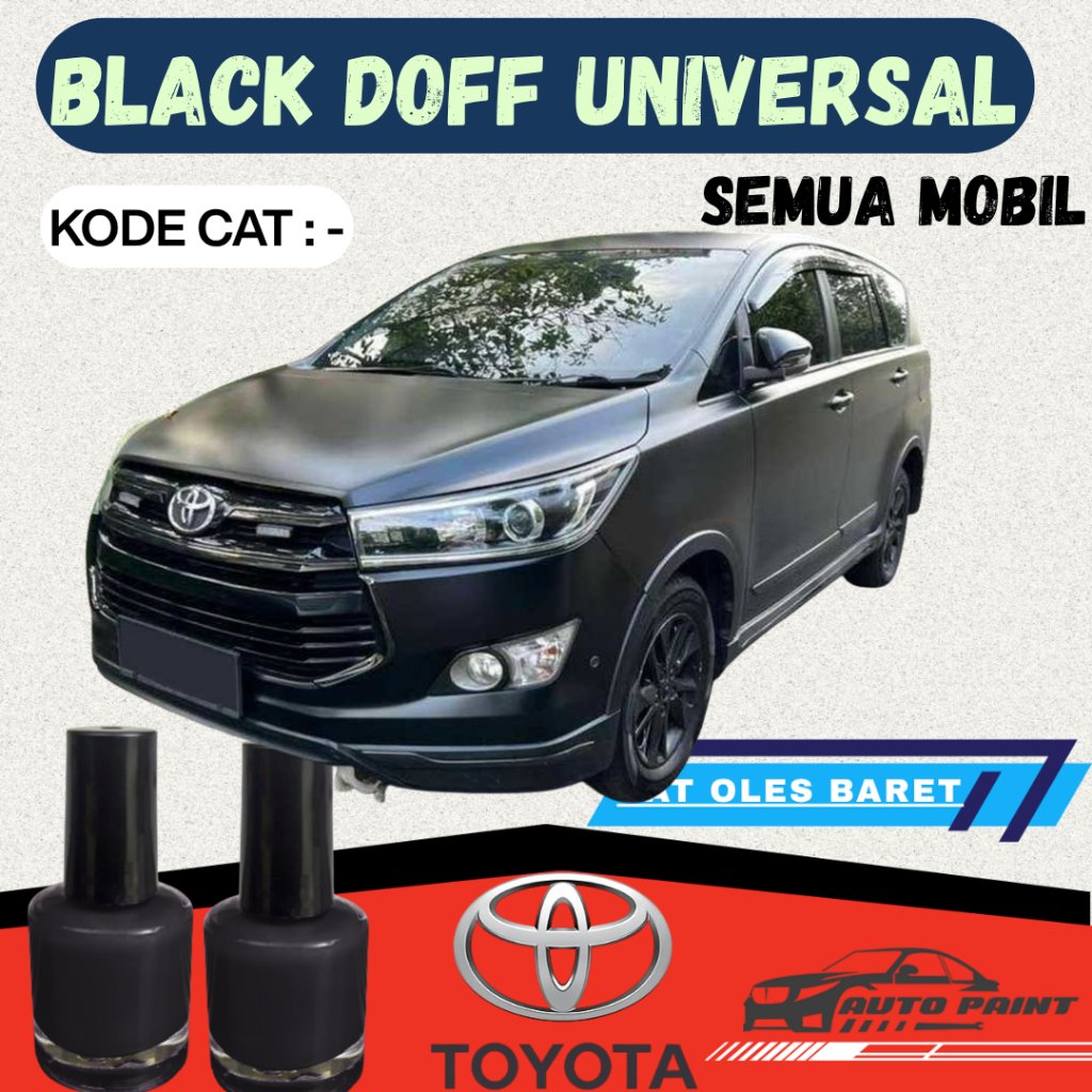 Black Doff – Cat Oles Hitam Doff Universal – Cocok untuk Semua Merk Mobil