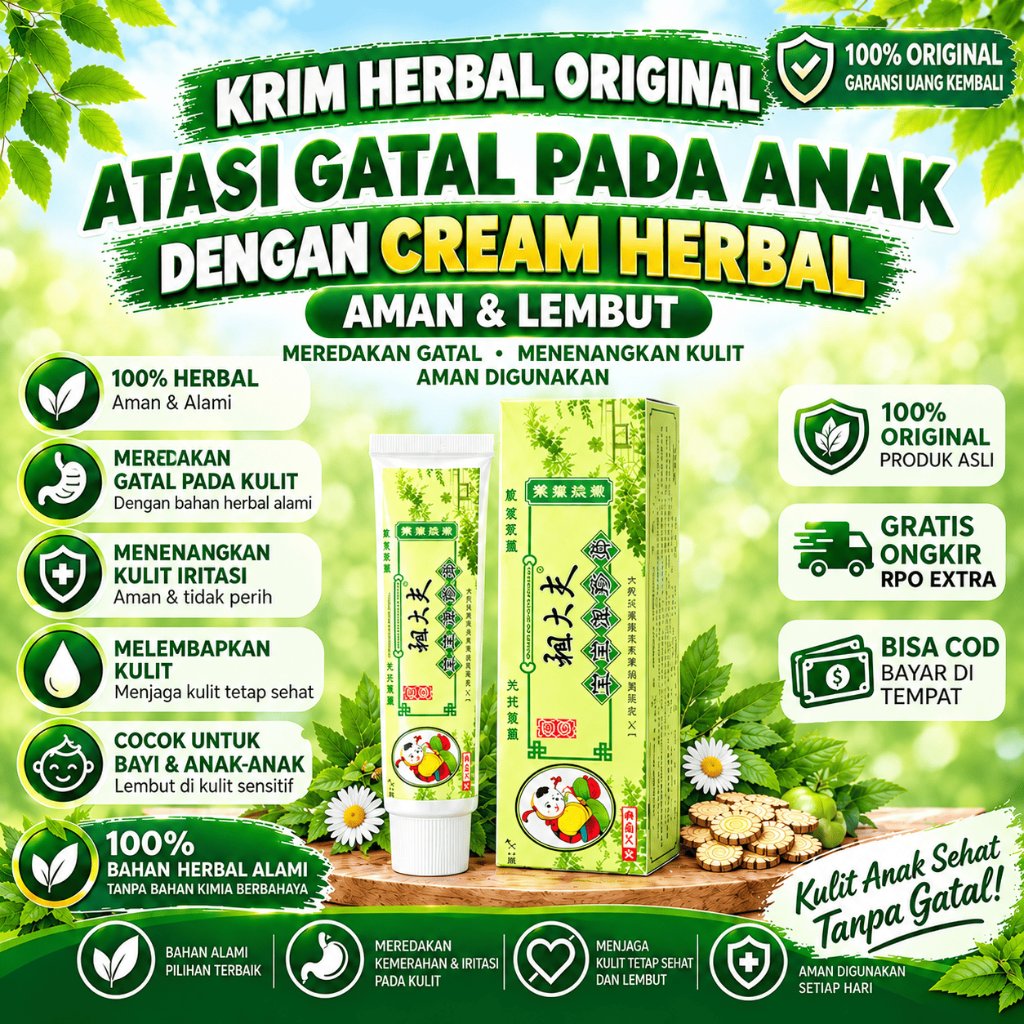 Salep Gatal Anak Original Kulit Gatal dan Sensitif