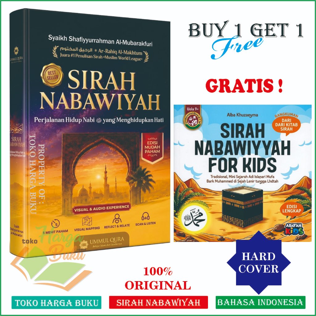 BUY 1 GET 1 FREE Sirah Nabawiyah Gratis Sirah Nabawiyah For Kids Buku Anak Siroh Rasulullah Ar Rahiq Al Makhtum ORIGINAL Karya Syaikh Shafiyurrahman Al-Mubarakfuri - UQ
