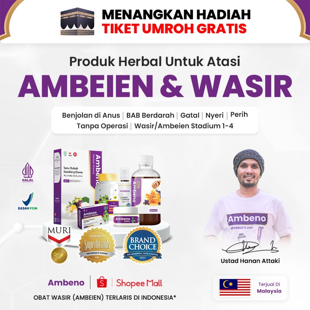 AMBENO Obat Herbal Untuk Wasir dan Ambeien Stadium 4 Tanpa Efek Samping