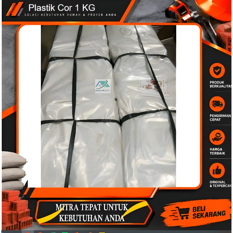 Plastik Cor bening Tebal / plastik bening PE serbaguna PER 1 KG