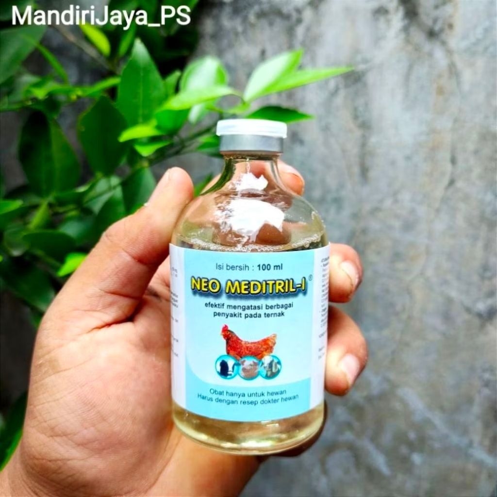 Obat Ngorok Ayam Super Neo Meditril Inject 100 ml Obat Suntik Untuk Ayam Sapi Domba Sakit Snot Ngoro