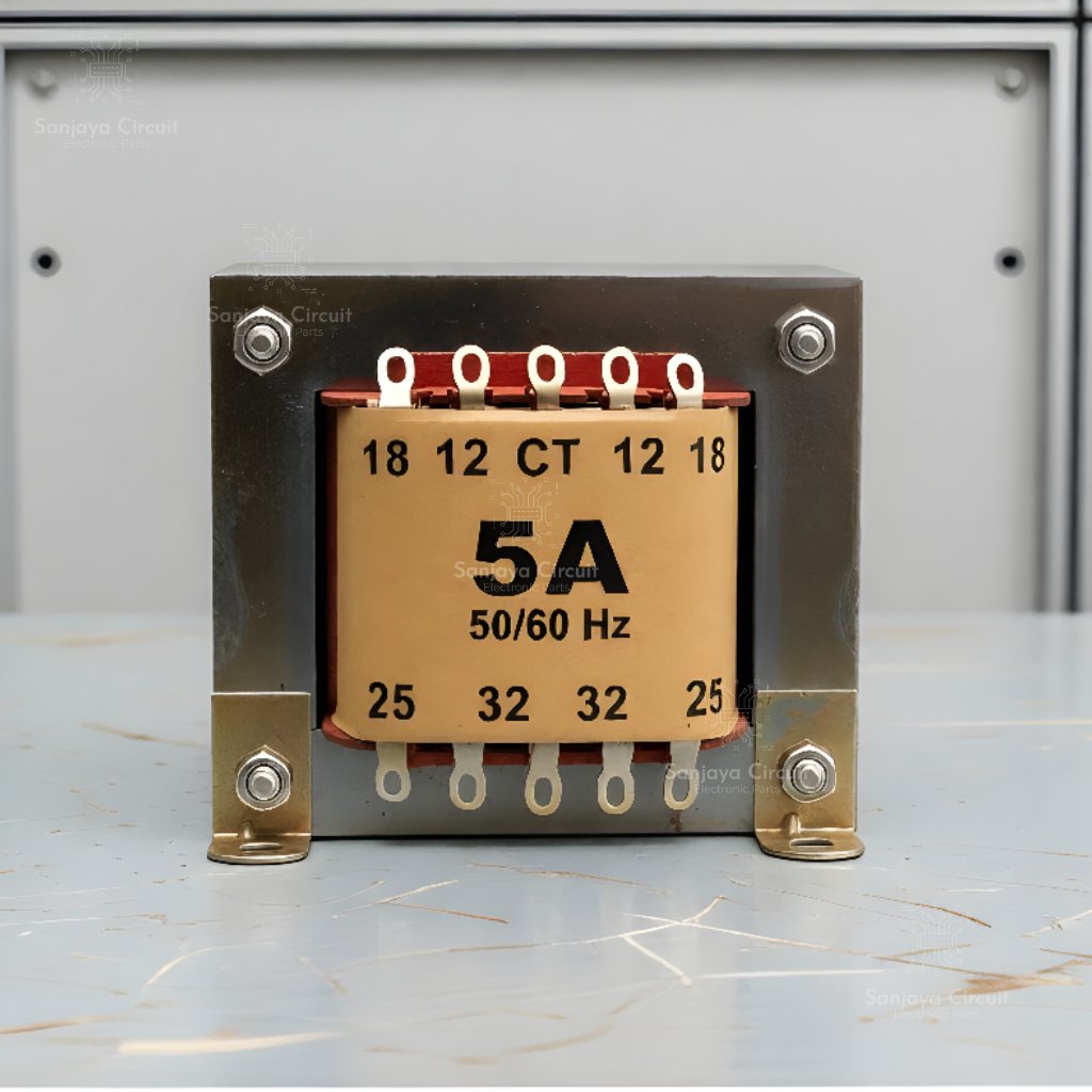 Trafo 5A CT 12V 18V 25V 32V Transformator 5A CT Tembaga