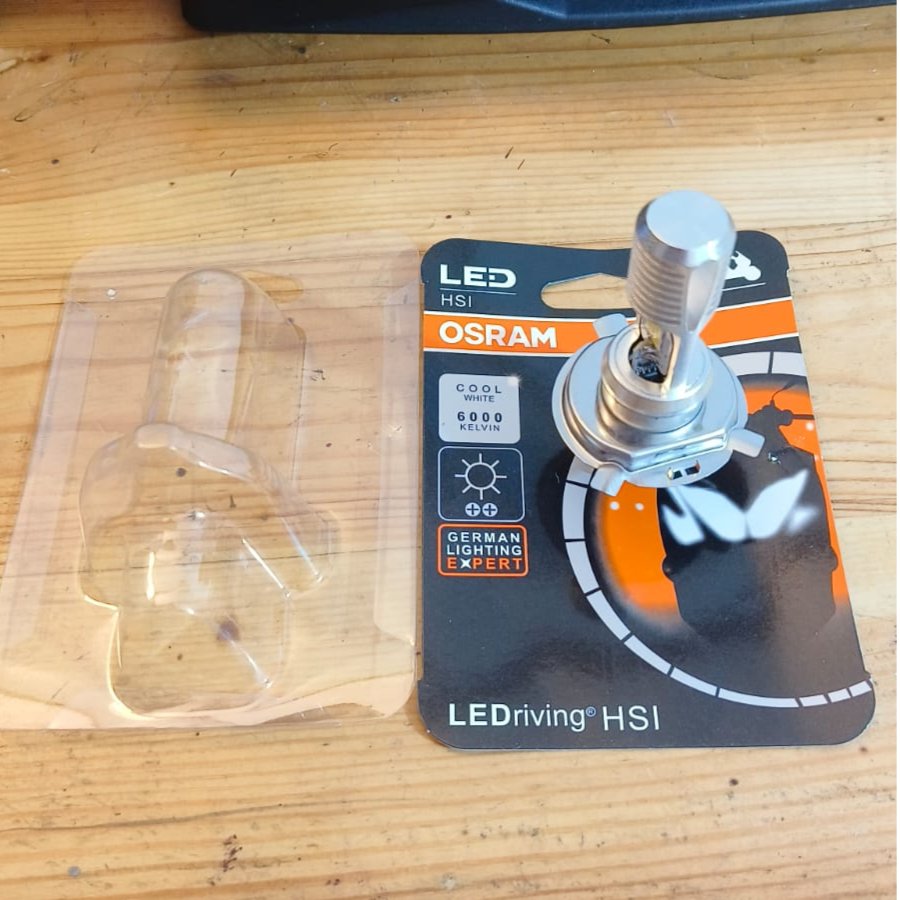 BOHLAM DEPAN LED 4MATA OSRAM HS1 H4 VIXION DLL