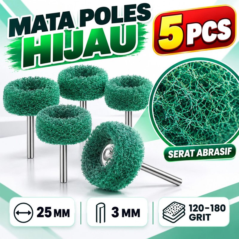 5pcs/Set Mata Bor Sikat Mini Lapisan Ganda Mata Bor Sikat Poles Mata Poles Mini Mata Bor Kain Poles